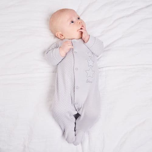 An image of the Dandelion Stars Sleepsuit