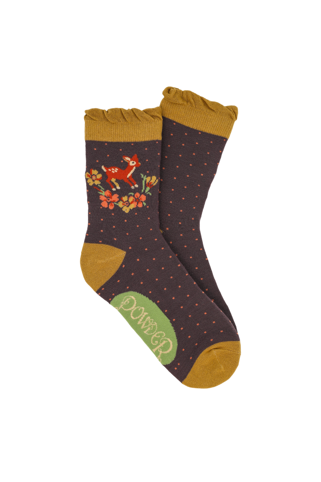 An image of the Powder Vintage Fawn Ankle Sock