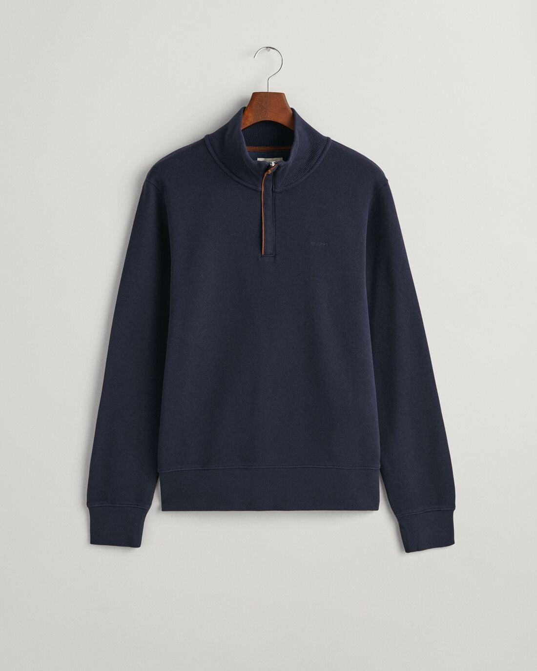An image of the Gant Sacker Rib Half Zip Sweater