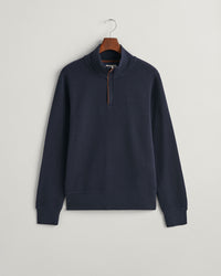 An image of the Gant Sacker Rib Half Zip Sweater