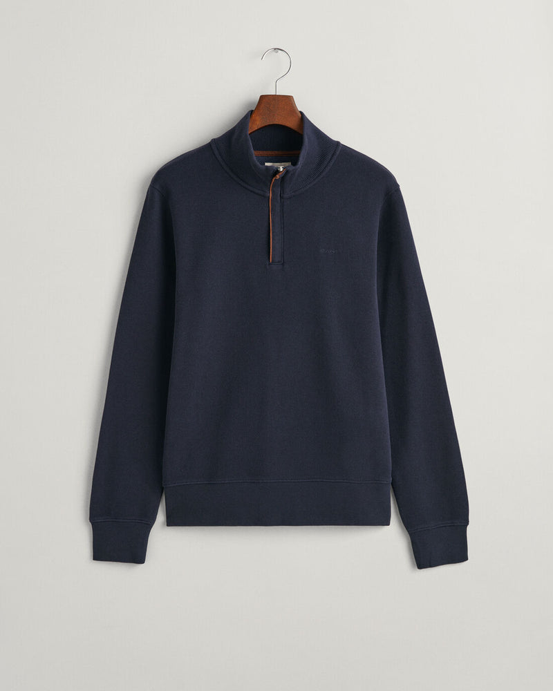 An image of the Gant Sacker Rib Half Zip Sweater
