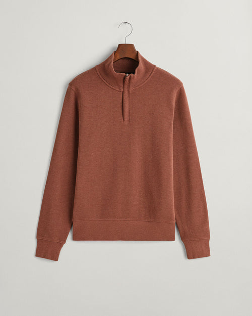 An image of the Gant Sacker Rib Half Zip Sweater